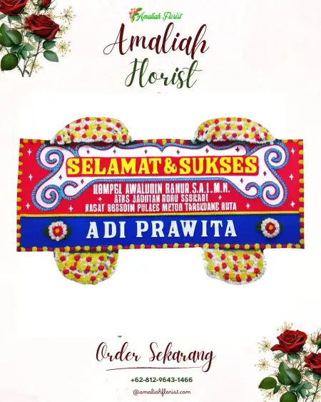 Papan Bunga Ucapan Selamat Nglanjuk